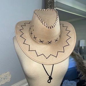 Suede cowboy hat